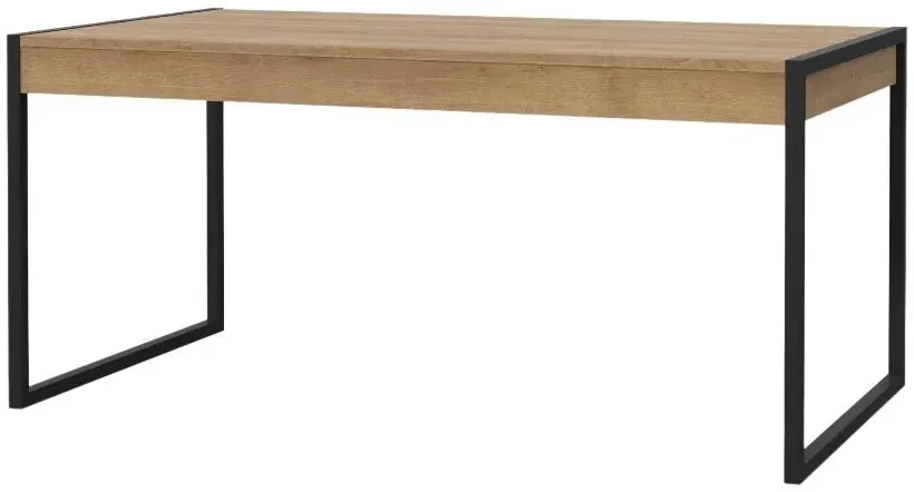 High Rock 6-Seater Dining Table - Black, Oak