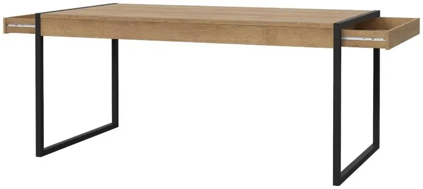 High Rock 6-Seater Dining Table - Black, Oak