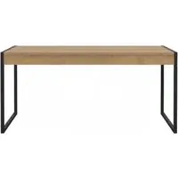High Rock 6-Seater Dining Table - Black, Oak