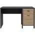 High Rock Desk with Storage - Black, Oak