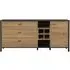High Rock Extra Large Sideboard - Black, Oak