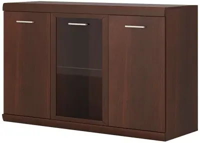 Imperial 3 Door Glazed Sideboard - Dark Mahogany image