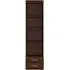 Imperial Narrow Open Shelving Cabinet - Dark Mahogany