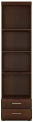 Imperial Narrow Open Shelving Cabinet - Dark Mahogany image