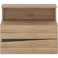 Kensington 2 Drawer Bedside Cabinet - Oak