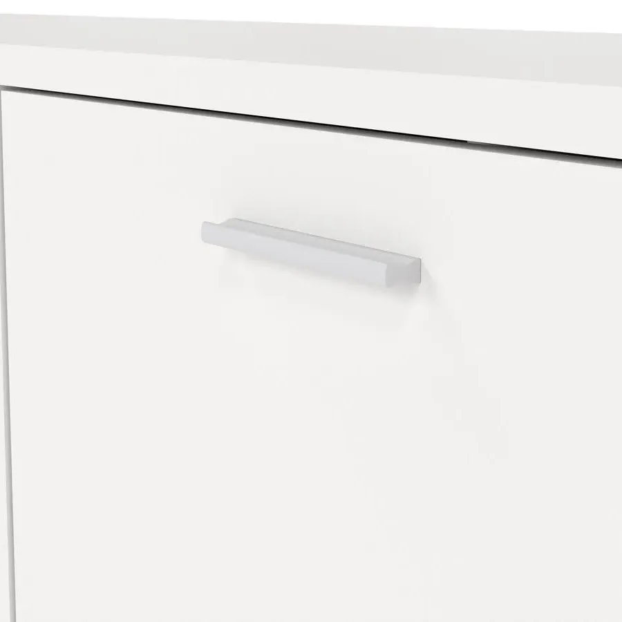 Large TV Unit with Storage - White