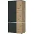 Luci 4 Door Wardrobe with LED Light - Oak, Grey