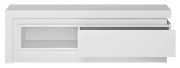 Lyon 130cm TV Unit with Drawer - White