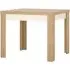 Lyon 2-6 Seater Extending Dining Table - Oak, White Gloss