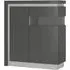Lyon 2 Door Cabinet - Grey, Gloss