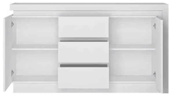 Lyon 2 Door Sideboard with LED Light - White