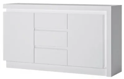 Lyon 2 Door Sideboard with LED Light - White
