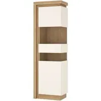 Lyon Narrow Display Cabinet LHD - Oak