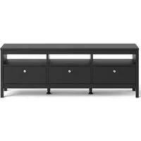 Madrid 151cm TV Unit with Drawers - Black