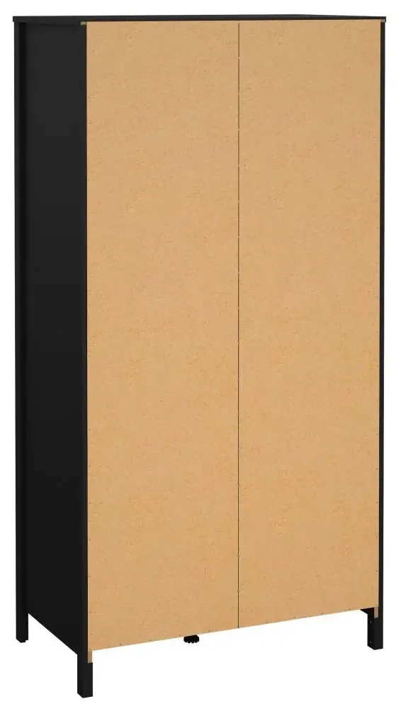 Madrid 2 Door Combi Wardrobe - Black