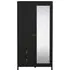 Madrid 2 Door Combi Wardrobe - Black