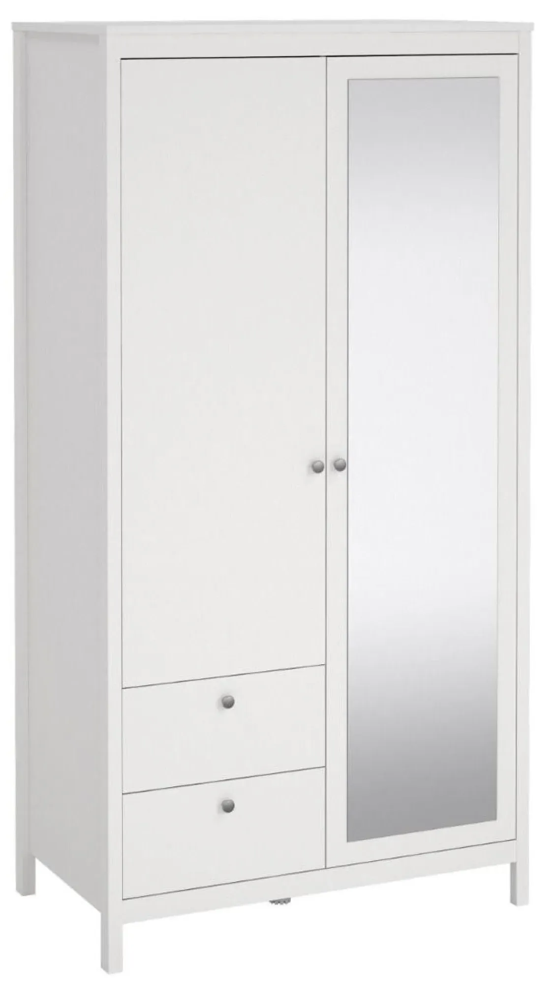 Madrid 2 Door Combi Wardrobe - White