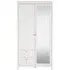 Madrid 2 Door Combi Wardrobe - White