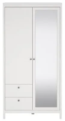 Madrid 2 Door Combi Wardrobe - White image