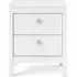 Madrid 2 Drawer Bedside Cabinet - White