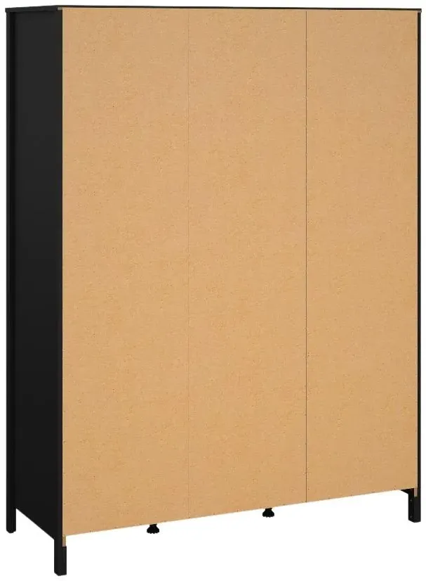 Madrid 3 Door Combi Wardrobe - Black