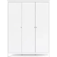 Madrid 3 Door Wardrobe - White