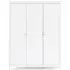 Madrid 3 Door Wardrobe - White