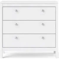 Madrid 3 Drawer Small Chest - White