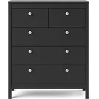 Madrid 3+2 Drawer Chest - Black