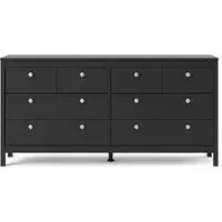 Madrid 8 Drawer Dresser - Black