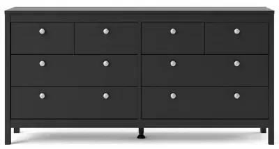 Madrid 8 Drawer Dresser - Black image