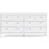 Madrid 8 Drawer Wide Dresser - White
