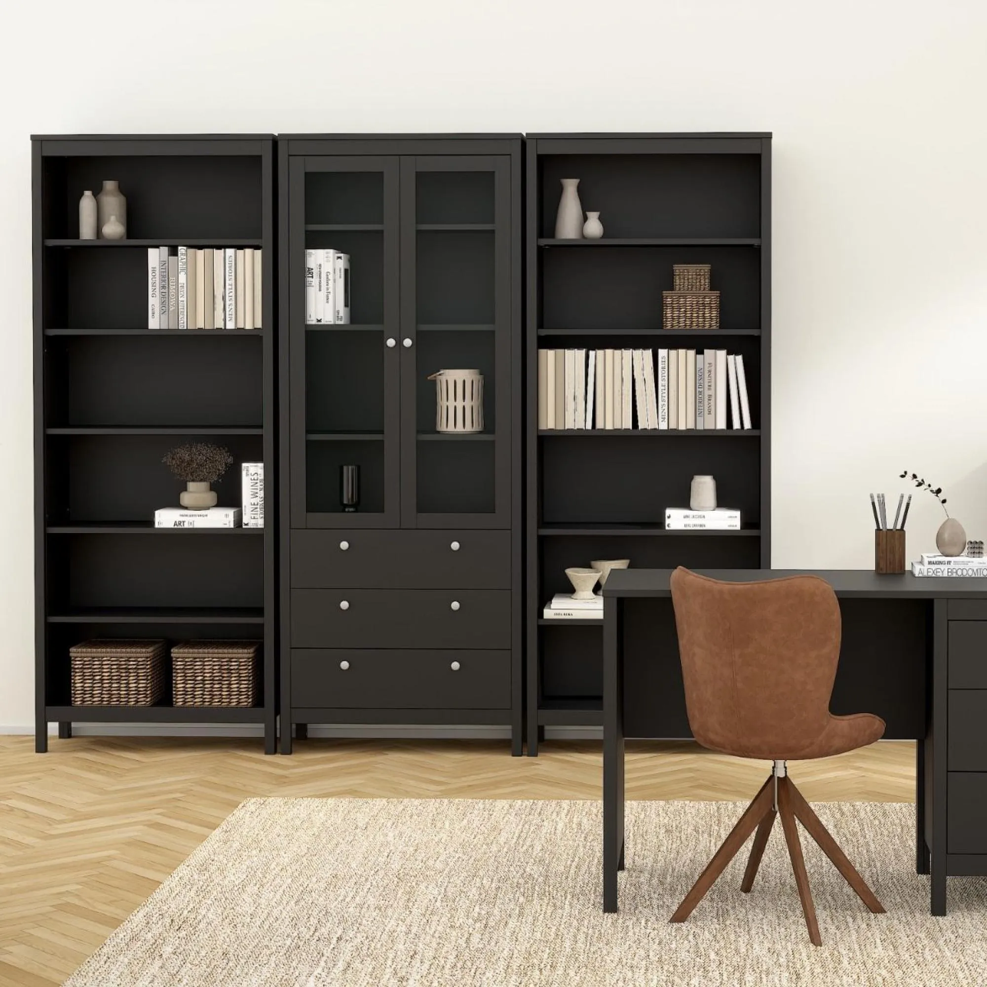Madrid Bookcase - Black