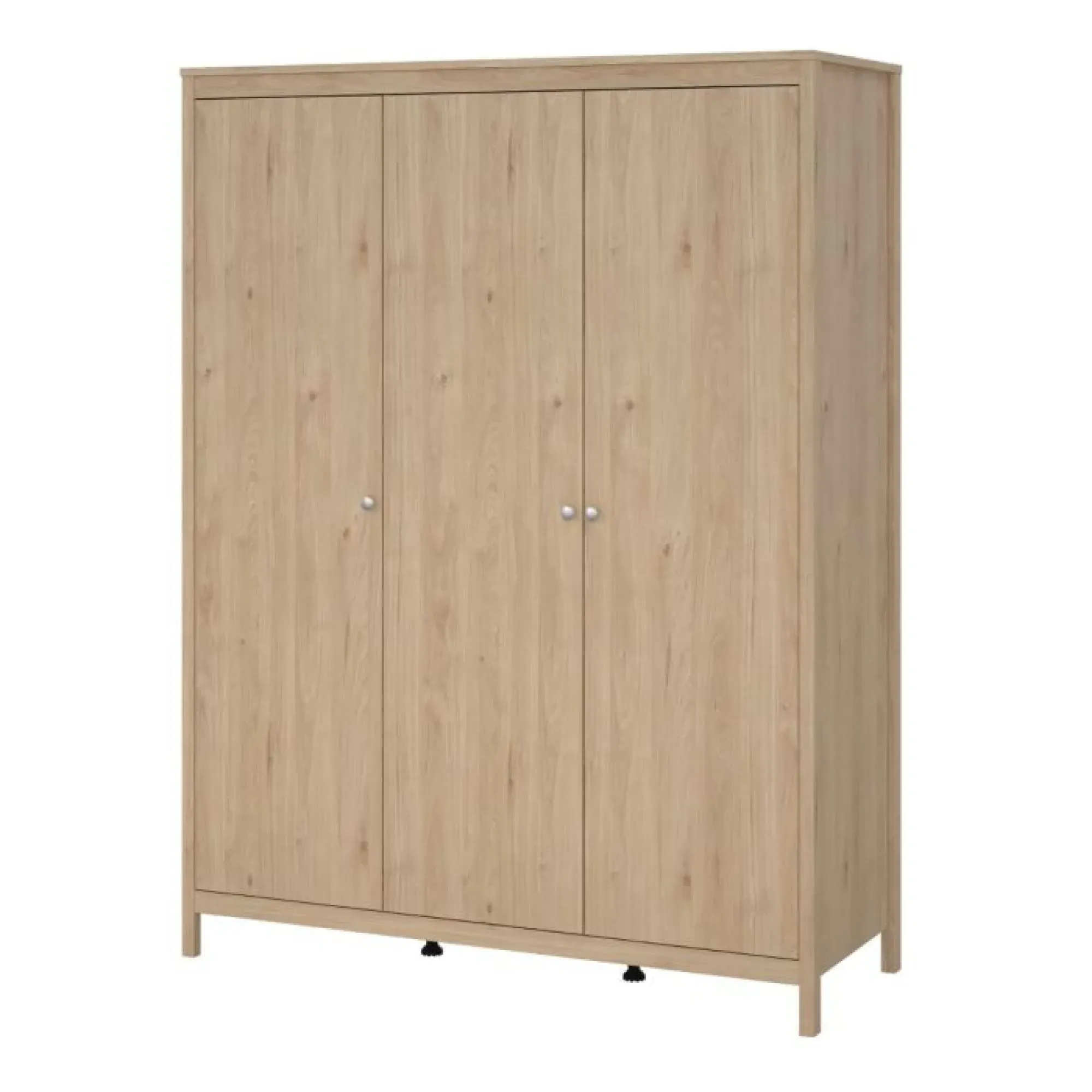 Madrid Jackson Hickory 3 Door Wardrobe - Oak