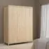 Madrid Jackson Hickory 3 Door Wardrobe - Oak