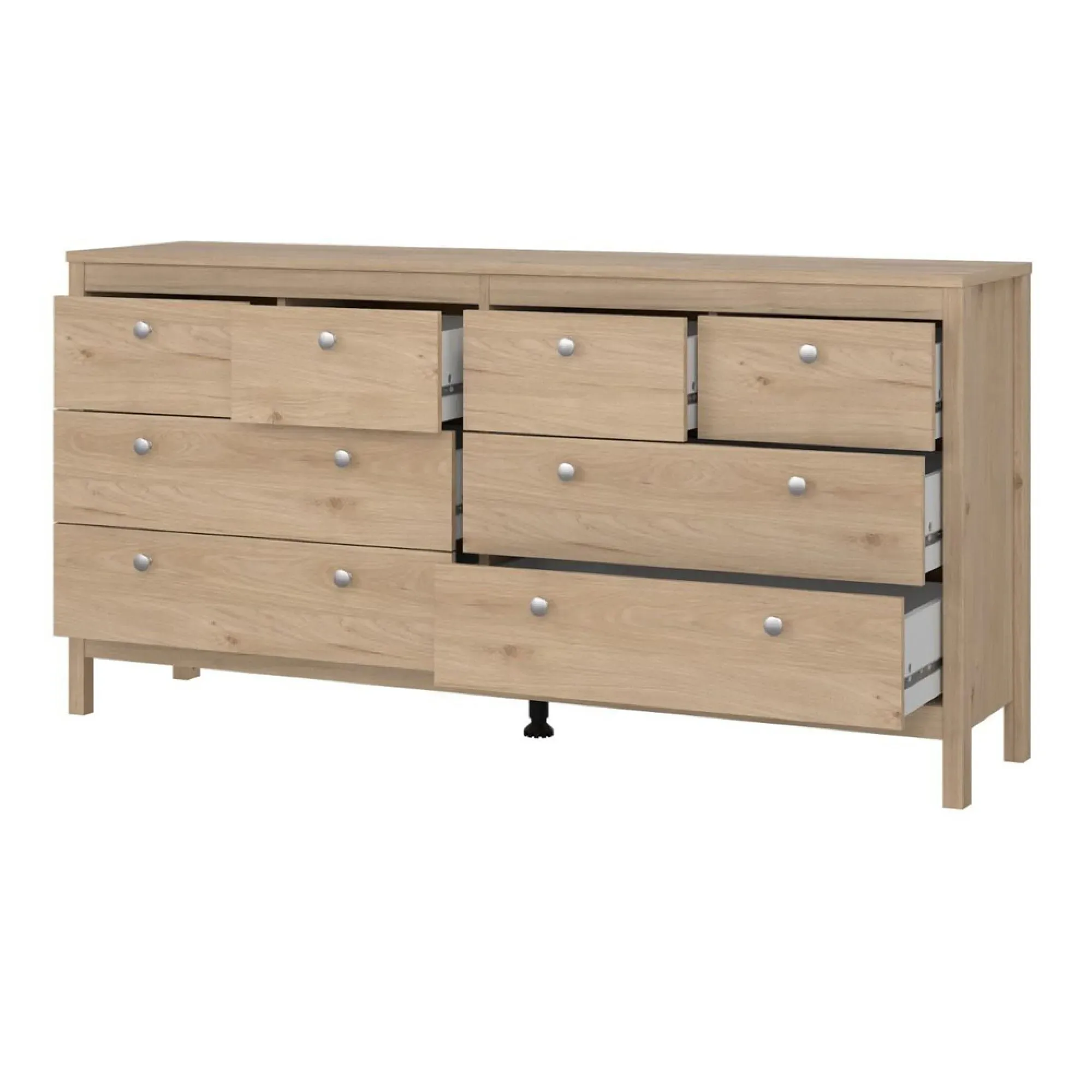 Madrid Jackson Hickory 8-Drawer Double Dresser - Oak