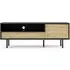 Match 137cm TV Unit with Storage - Black, Oak