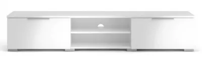 Match Large TV Unit with Storage - White Gloss