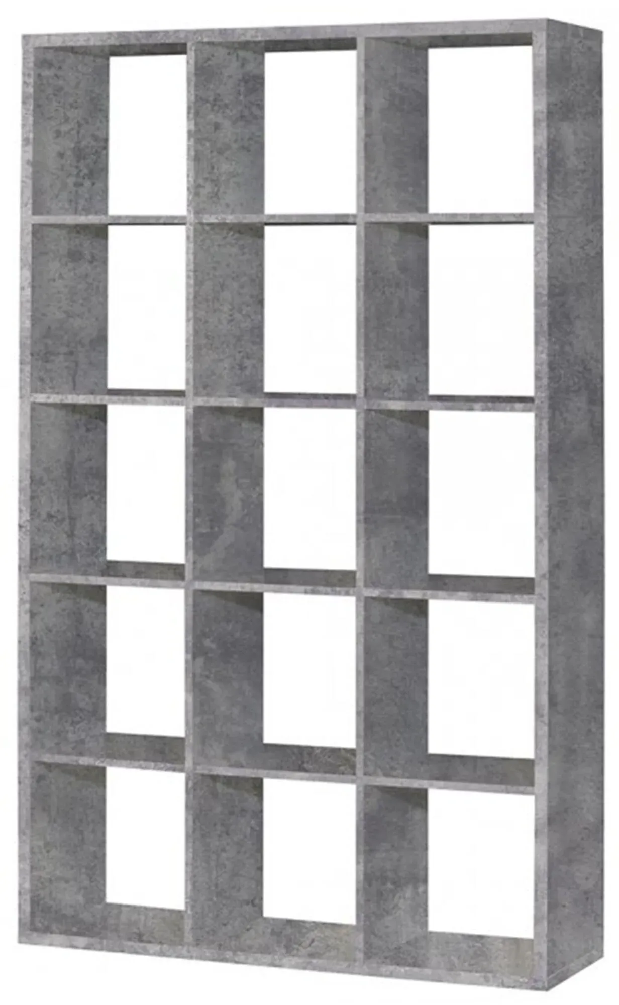Mauro 15 Open Shelving Unit - Concrete Grey