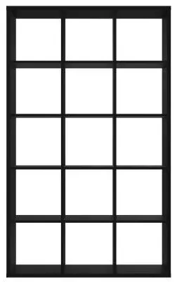 Mauro 15 Open Shelving Unit - Matt Black