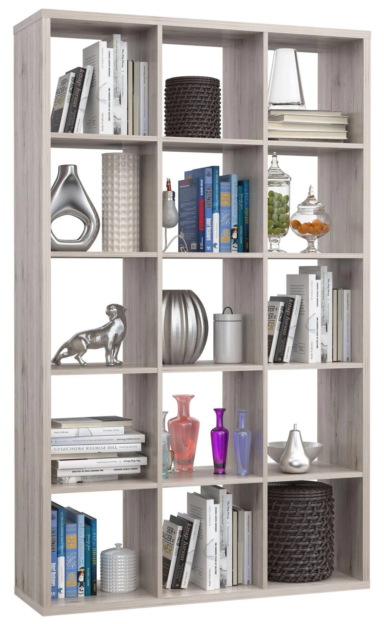 Mauro 15 Open Shelving Unit - Sand Oak