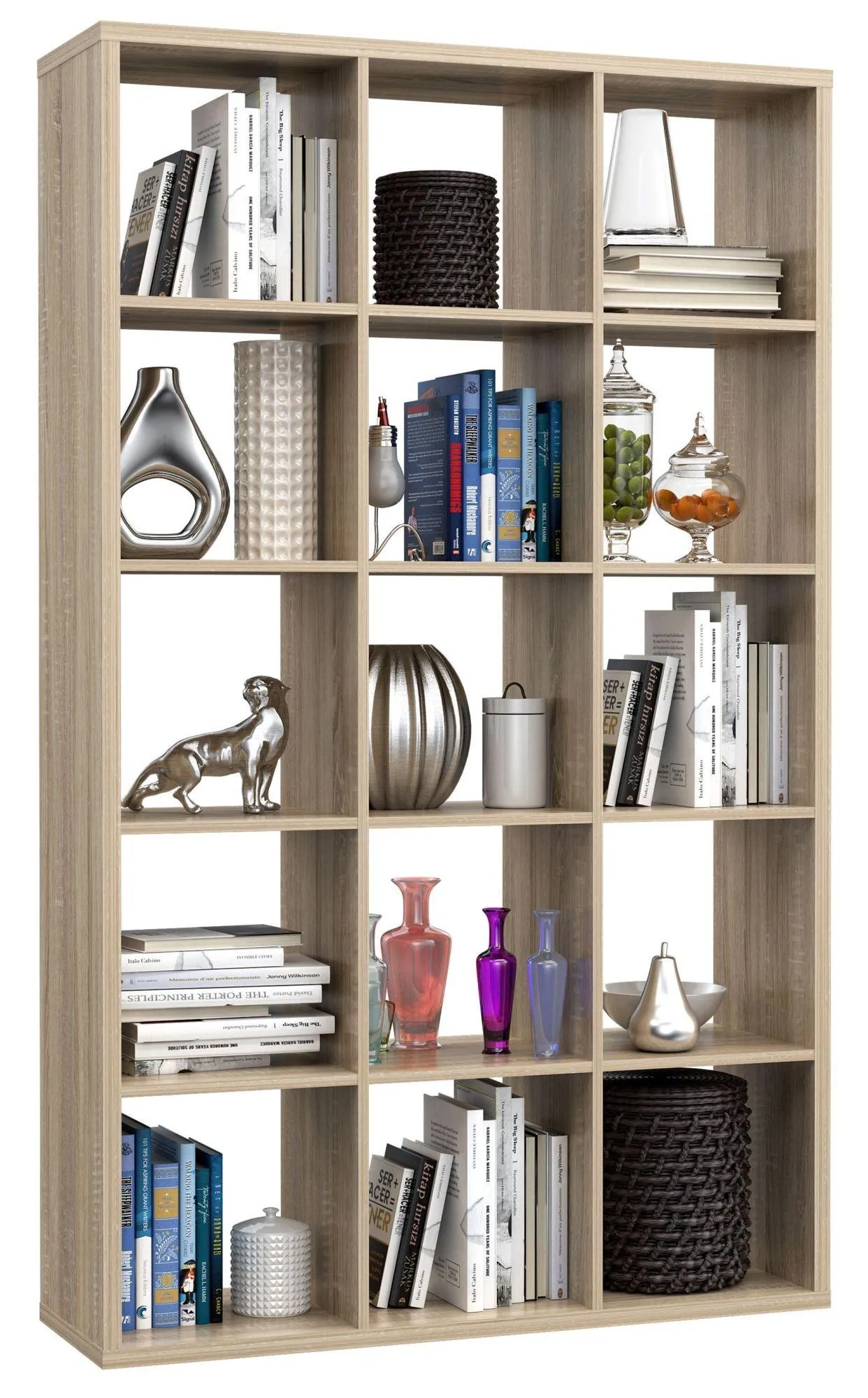 Mauro 15 Open Shelving Unit - Sonoma Oak