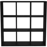 Mauro 9 Open Shelving Unit - Matt Black
