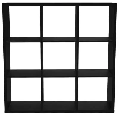 Mauro 9 Open Shelving Unit - Matt Black