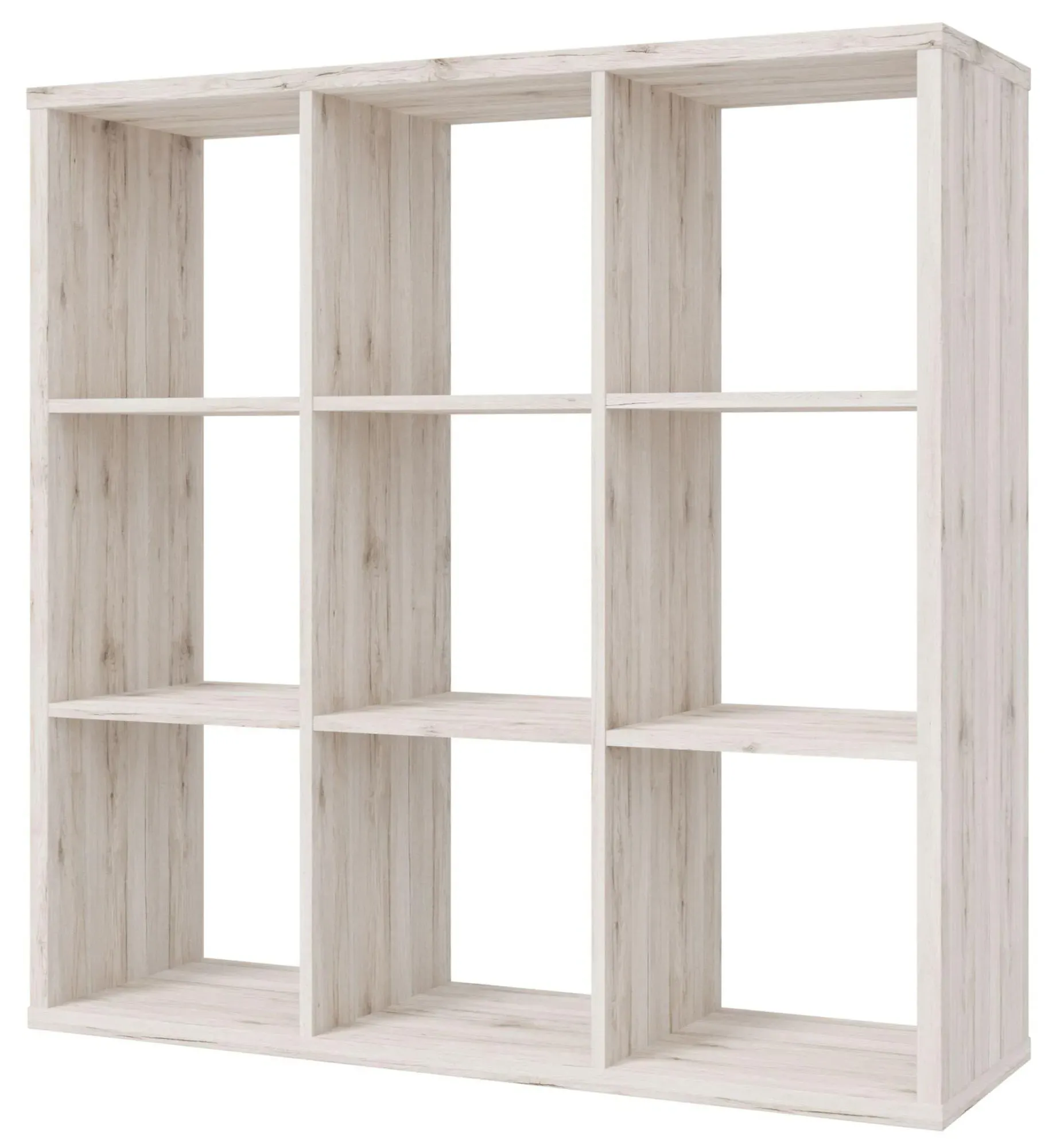 Mauro 9 Open Shelving Unit - Sand Oak