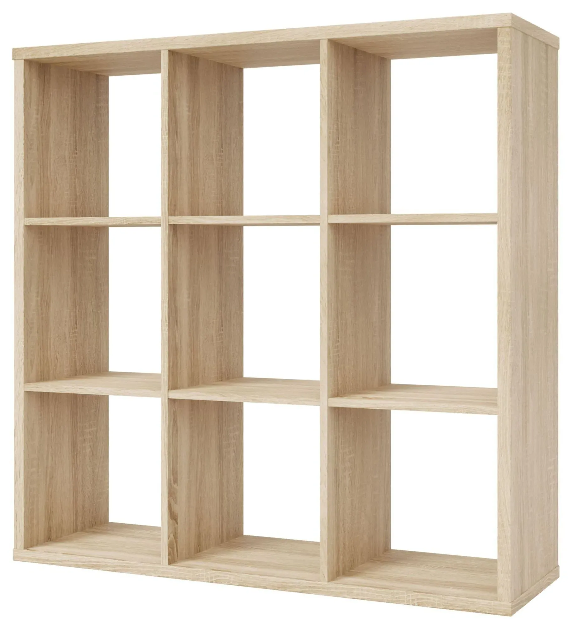 Mauro 9 Open Shelving Unit - Sonoma Oak