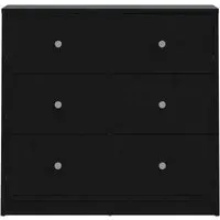 May 3 Drawer Small Chest - Black
