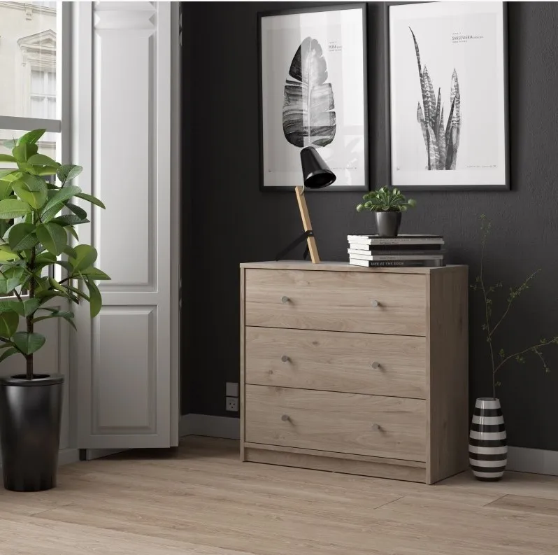 May 3 Drawer Small Chest - Oak