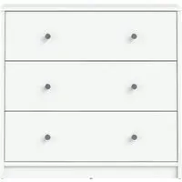 May 3 Drawer Small Chest - White
