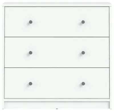 May 3 Drawer Small Chest - White image